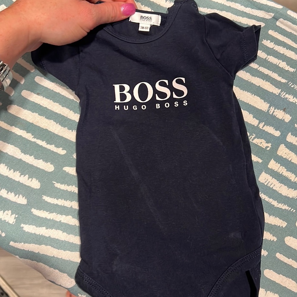 Hugo boss baby onesie